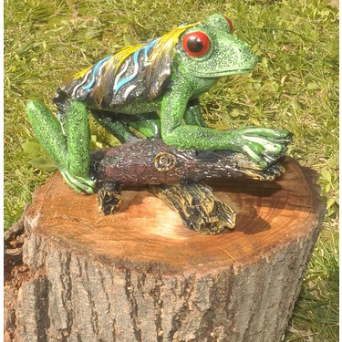 置物 chi-171219 Elifeshop Renkli Afrika Ağaç Kurbağası Biblo Heykel Ev Ofis Fiyatı