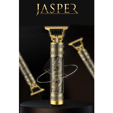 Jasper Metal Gövdeli T-Bıçak Saç Ense Sakal Çizim Lazer Epilasyon Öncesi Çizim Tıraş