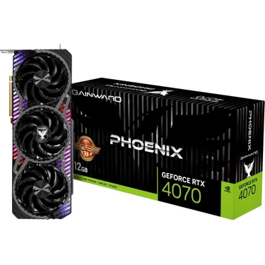 GAINWARD RTX 4070 PHOENIX GS 12GB GDDR6X 192 Bit RGB LED Nvidia Ekran