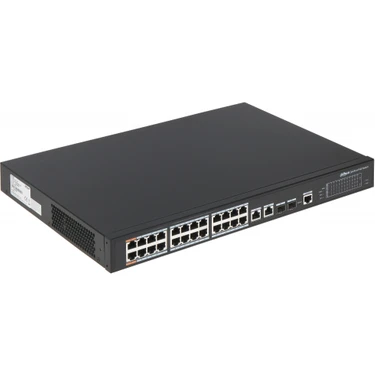 Dahua PFS4226-24ET-240-V3 24FE Poe Port  (24XPOE 240W), 2x Combo Sfp, 2port Gigabit Uplink,