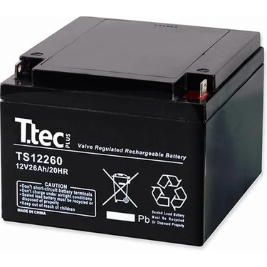 Ttec Plus Ttec 12V 26A Bakımsız Kuru