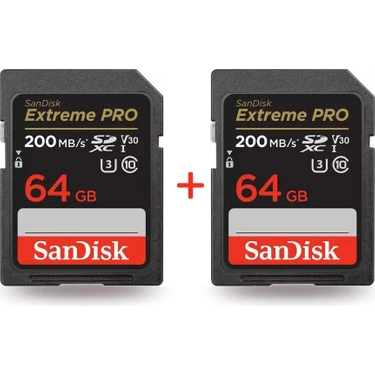 Sandisk Extreme Pro 64GB 200MB/S Sdxc Hafıza Kartı (2