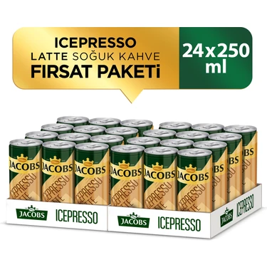 Jacobs Icepresso Latte Soğuk Kahve 250 ml x