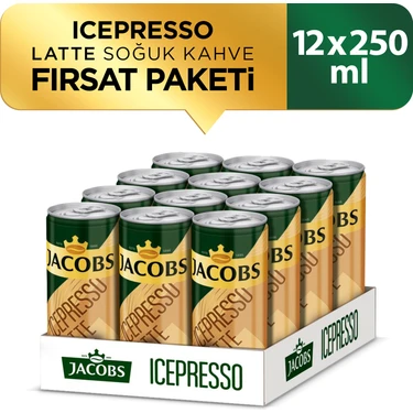 Jacobs Icepresso Latte Soğuk Kahve 250 ml x