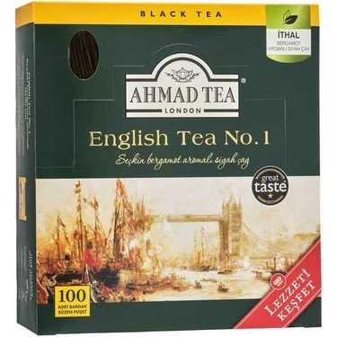 Ahmad Tea English Tea No1 Bardak Poşet Çay 100lü