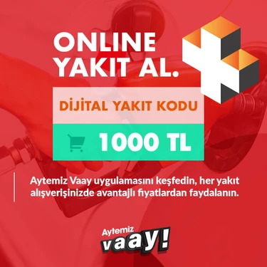 Aytemiz Akaryakıt Aytemiz Vaay Dijital Yakıt Kodu 1000