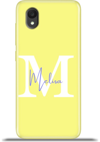 1 2022 Kılıf Silikon Esnek Kamera Koruma Kişiye Özel Isim Harf Zao Sarı - M