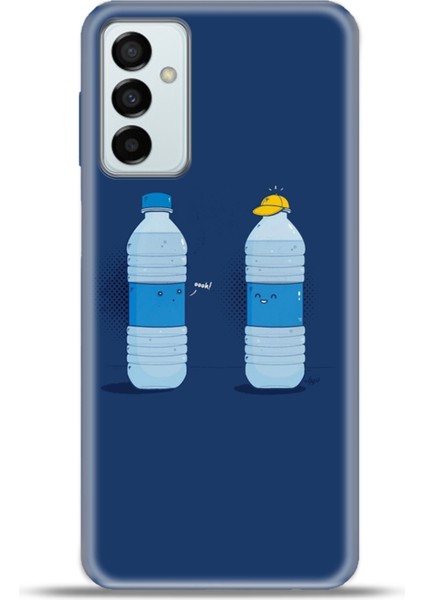 Samsung GALAXYM23 Kılıf Esnek Silikon Kamera Koruma 4K Desenli Özel Tasarım - Su Iç Dostum