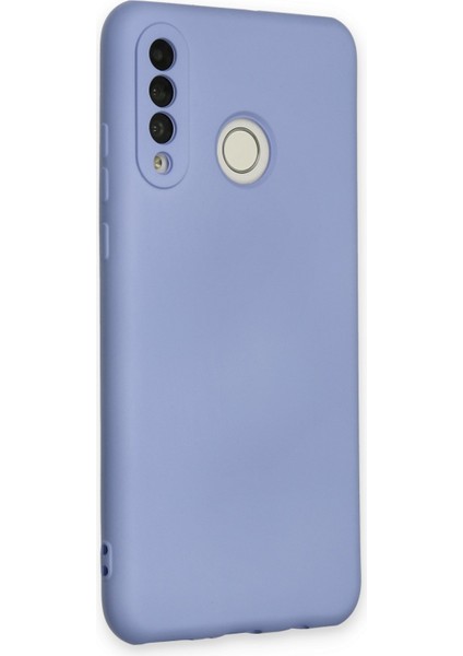 Huawei P30 Lite Kılıf Nano Içi Kadife Silikon - Lila 300099