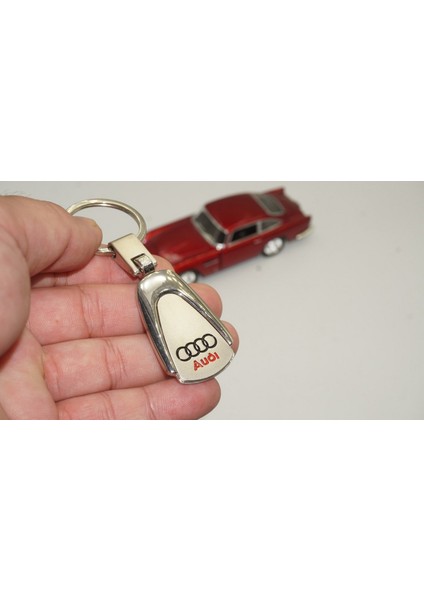 Audi Logo Krom Metal Stil Anahtarlık New Style modelleri