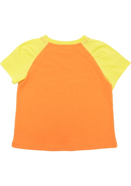 Organik Pamuk Çiçek Desenli Reglan Kol Kız Çocuk Tshirt modelleri