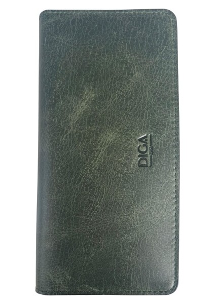 Diga Oppo ile Uyumlu Mıknatıslı Cüzdan Hakiki Deri Kadın Erkek Telefon Bölmeli 10 Kartlık Para Bölmeli 18X10X2 cm Yeşil