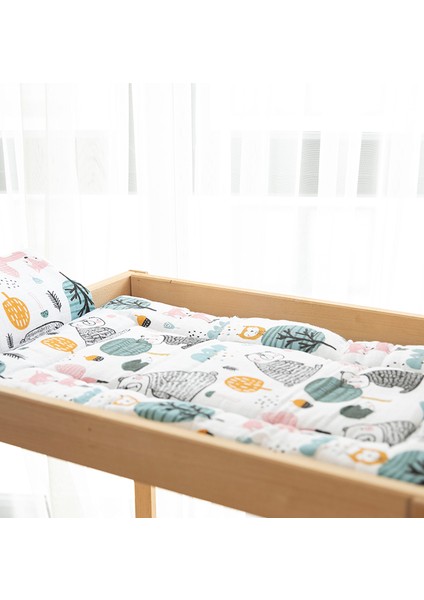 Doğa Hayvanları Mavi Yastıklı Alt Açma Minderi 40 x 70 cm Uykuluk fiyatları