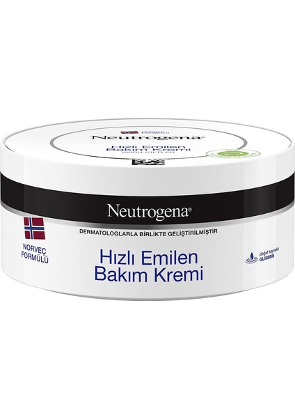 Norveç Formülü Hızlı Emilen Bakım Kremi (200 Ml)