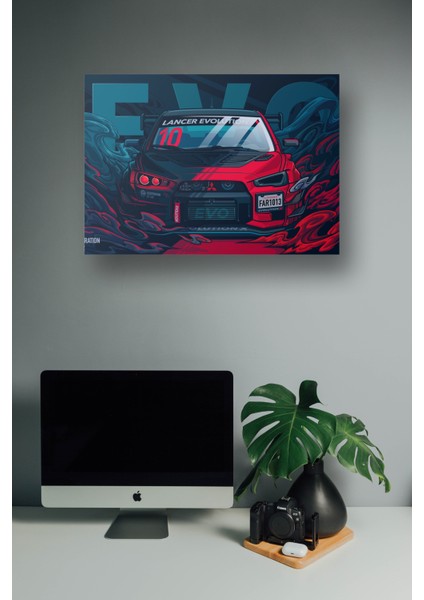 Mitsubishi Evo Metal Tablo - Hız Tutkunlarının Ruhu fiyatları