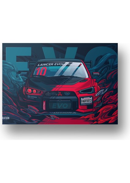 Mitsubishi Evo Metal Tablo - Hız Tutkunlarının Ruhu modelleri
