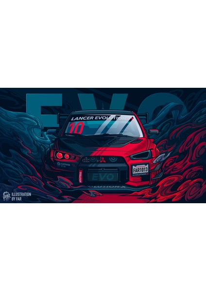 Mitsubishi Evo Metal Tablo - Hız Tutkunlarının Ruhu fırsatları