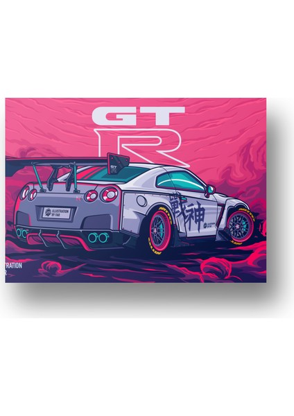 Nissan Skyline R35 Metal Tablo - Otomotiv Tutkunlarının Ikonu modelleri