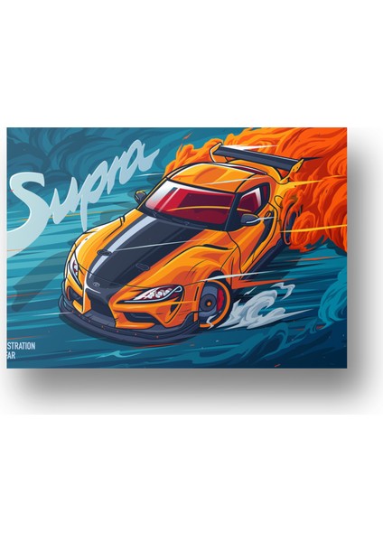 Supra Metal Tablo - Hızın Ihtişamı