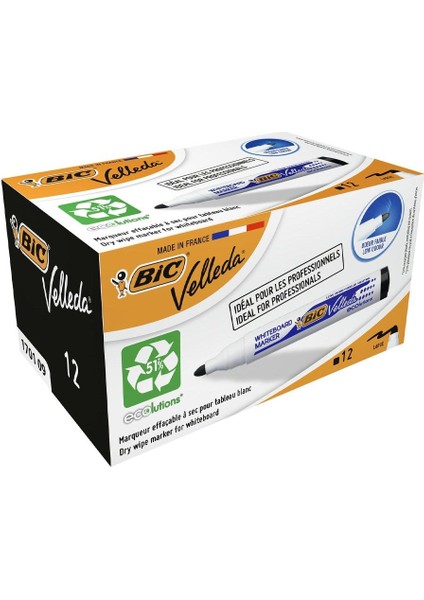 Bic Velleda Tahta Kalemi Siyah