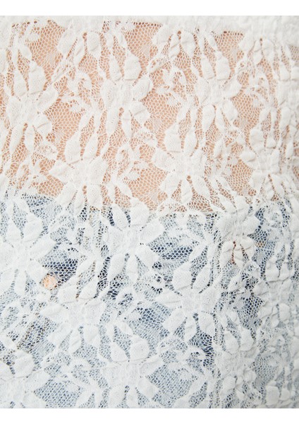 Rachel Araz XKoton - Dantel Kısa Kollu Tişört indirimleri