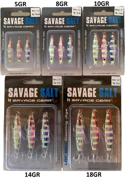 Savage Gear Psycho Sprat Lrf Jig 3 Adet Turkish Zebra Mix