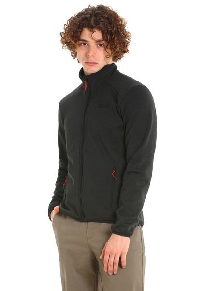 Lacivert Erkek Dik Yaka Regular Fit Polar Sweatshırt A107002S00_ACT Mıd Wgt Grıd Fleece