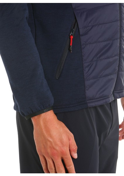 Lacivert Erkek Kapüşonlu Regular Fit Polar Sweatshırt A107003S00_ACT Hood Hybrıd Fleece indirimleri