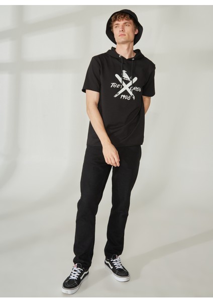 Kapüşon Yaka Siyah Erkek Sweatshırt TC3903-1 Run fiyatları