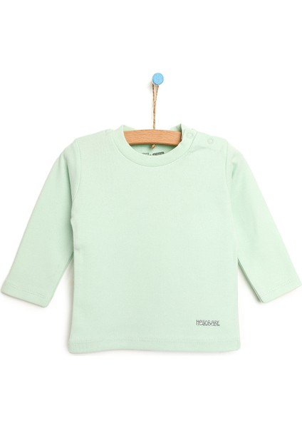 HelloBaby Basic Balıkçı Interlok Sweatshirt Kız Bebek