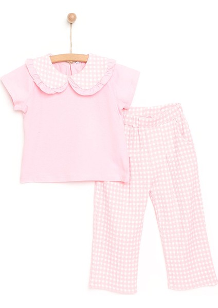 HelloBaby Orange Loves Pink Tshirt - Pantolon Kız Bebek