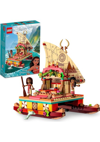 | Disney Moana Nın Yol Bulma Teknesi 43210-6 Yaş ve Üzeri Çocuklar Için Hayal Gücünü Geliştiren Yaratıcı Oyuncak Yapım S (321 Parça)