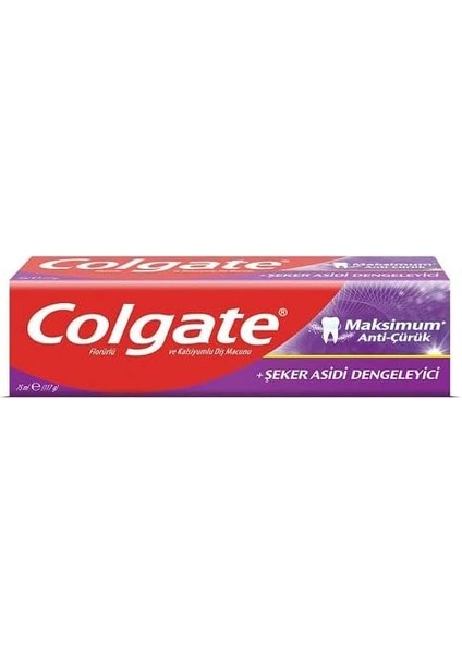 Coate Maksimum Anti Çürük Şeker Asidi Dengeleyici Diş Macunu 75 ml
