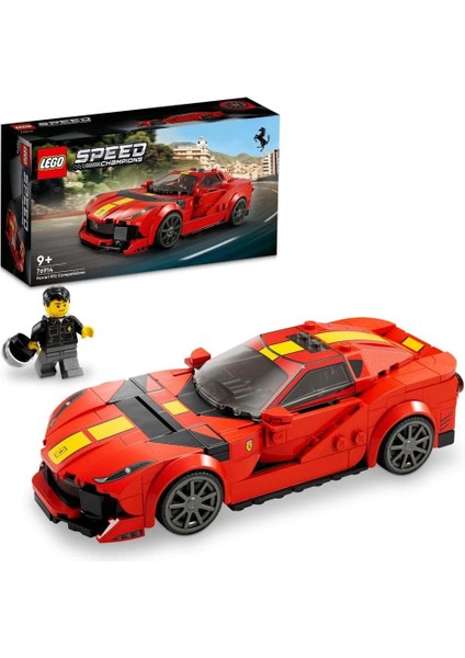 Speed Champions Ferrari 812 Compzione 76914-9 Yaş ve Üzeri Çocuklar Için Koleksiyonluk Araba Modeli Içeren Oyuncak Yapım S (261 Parça)