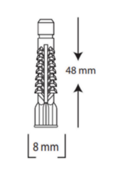 Tuğla Boşluk Dübel 8 Mm 100''lü fiyatları