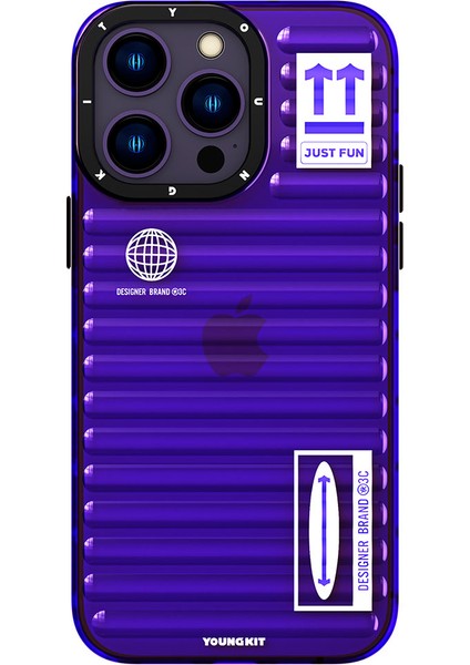 iPhone 14 Pro Uyumlu Kılıf Şeffaf Renkli Tasarım Youngkit Fluorite Serisi Kapak