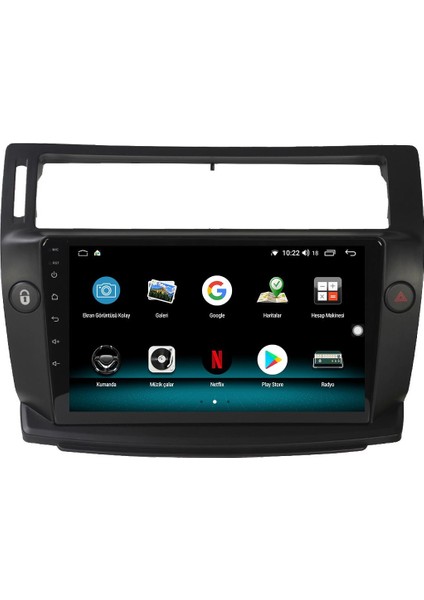 Citroen C4 Android 12 Multimedya Carplay 8gb Ram + 128GB HDD Navigasyon Ekran