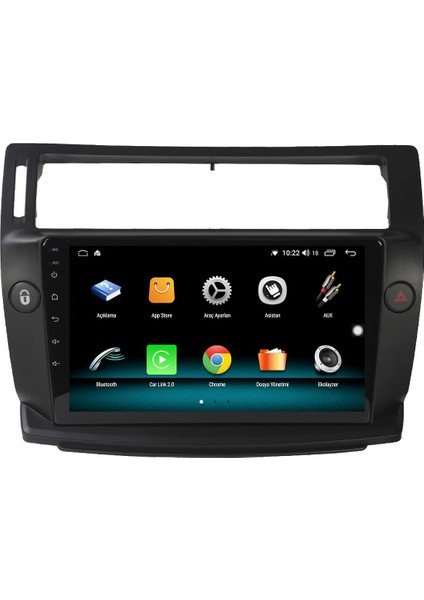 Citroen C4 Android 12 Multimedya Carplay 8gb Ram + 128GB HDD Navigasyon Ekran