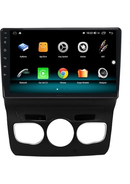 Citroen C4 L Android 12 Multimedya Carplay 8gb Ram + 128GB HDD Navigasyon Ekran