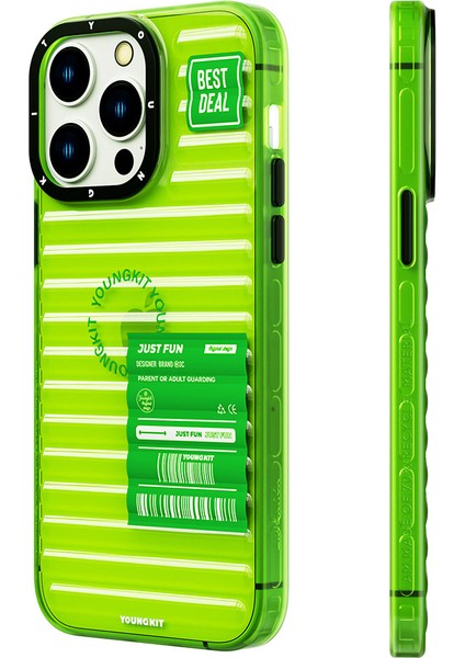 iPhone 14 Pro Uyumlu Kılıf Şeffaf Renkli Tasarım Youngkit Fluorite Serisi Kapak fiyatları