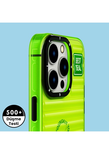 iPhone 14 Pro Uyumlu Kılıf Şeffaf Renkli Tasarım Youngkit Fluorite Serisi Kapak modelleri