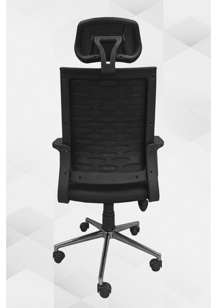 Asos Fileli Ofis Koltuğu Öğrenci Çalışma Sandalyesi - Krom