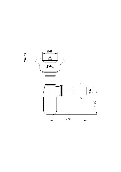 Lavabo Eviye Sifonu Plastik Taslı 102119003 fiyatları