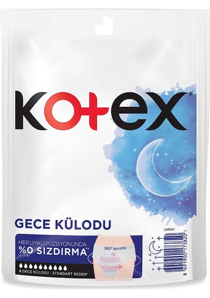 Regl Gece Külodu 2'li 1 Paket