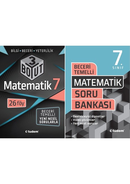 7. Sınıf Matematik 3 Boyut + Beceri Temelli Soru Seti 2 Kitap 2023