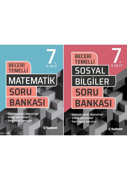 7. Sınıf Matematik + Sosyal Bilgiler Beceri Temelli Soru Seti 2 Kitap 2023