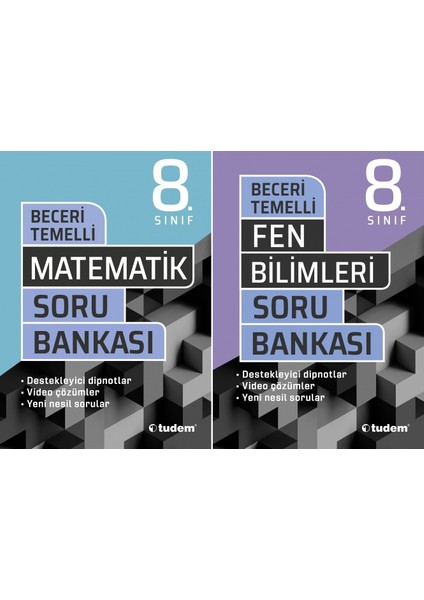 8. Sınıf Matematik + Fen Bilimleri Beceri Temelli Soru Seti 2 Kitap 2023