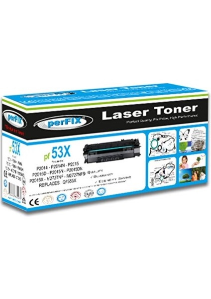 Pf 53X-Q7553X P2015 Toner 7k