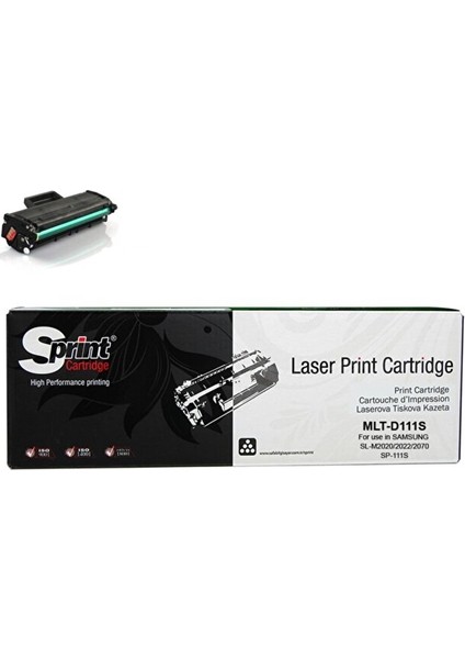 Samsung MLT-D111S Chipli Siyah Lazer Toner Kartuşu (M2020, M2020W, M2070, M2070W, M2070FW)