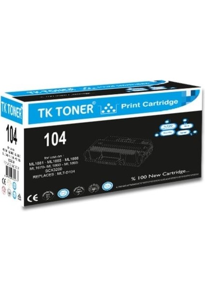 Tk Toner Tk 104-MLTD104-ML1660-ML1675 Toner 2,5k
